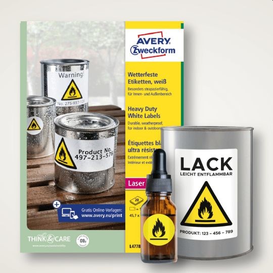 Primer uporabe zelo odpornih etiket v industrijskem okolju in zavitek etikel L4778