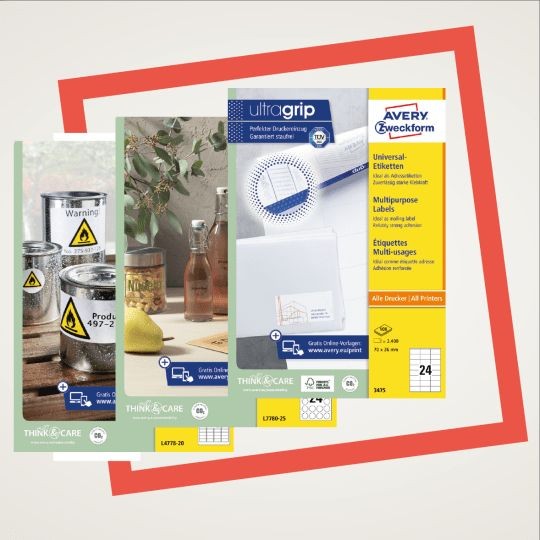 Slika zavitkov z etiketami